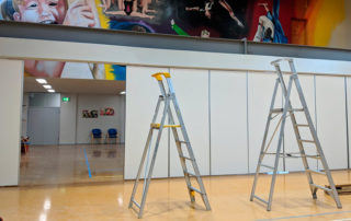 Seacliff Recreation Centre - new partition wall project - day 5