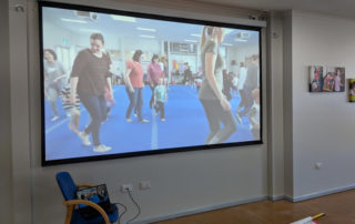 Seacliff Recreation Centre - Projector and screen installed