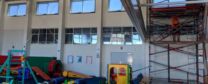 Seacliff Recreation Centre - Silverscreen roller blind install