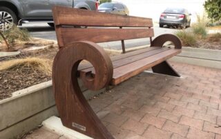 new bench at the centre