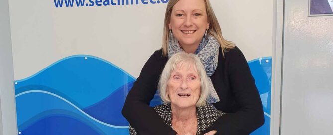 Pat Gregory with Sam Gregory