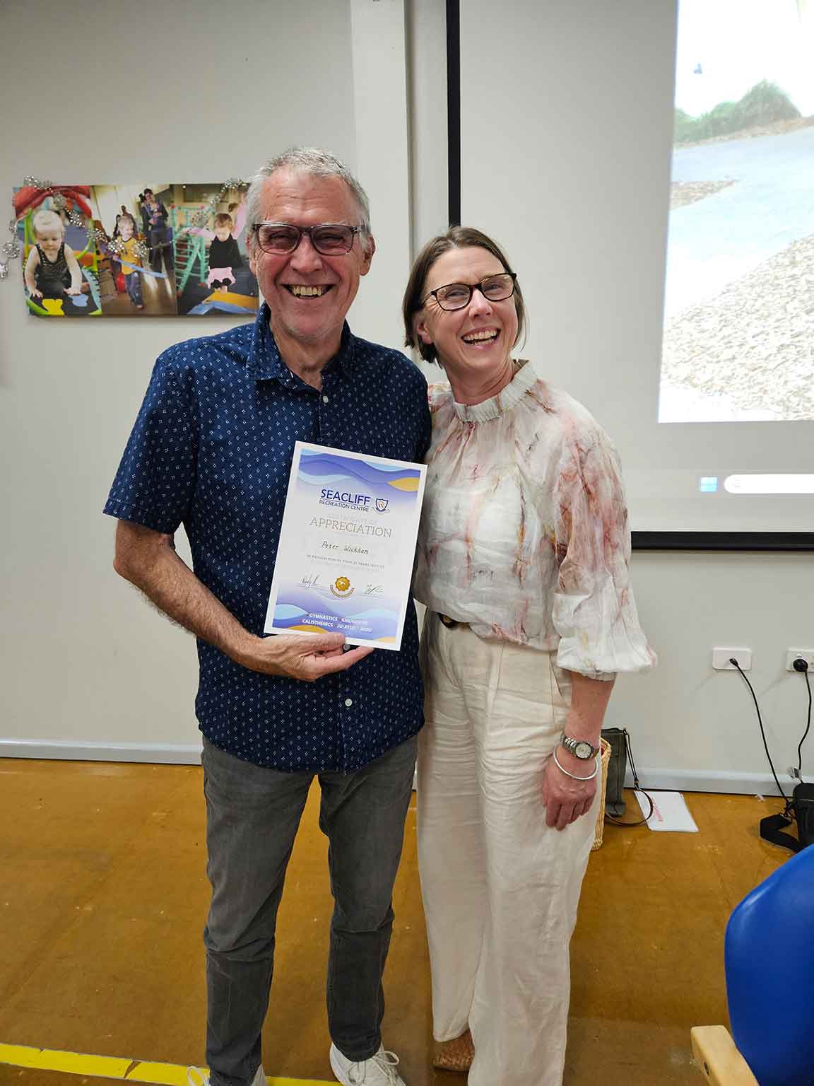 30 year certificate for Peter Wickham – Seacliff Calisthenics 30 year certificate for Peter Wickham - Seacliff Calisthenics